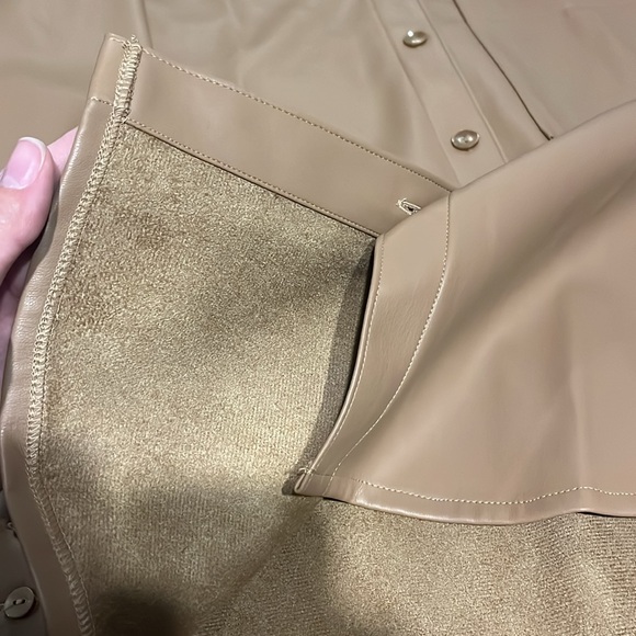 Abercrombie & Fitch Faux Leather Top (M) FINAL SALE - Picture 3 of 3